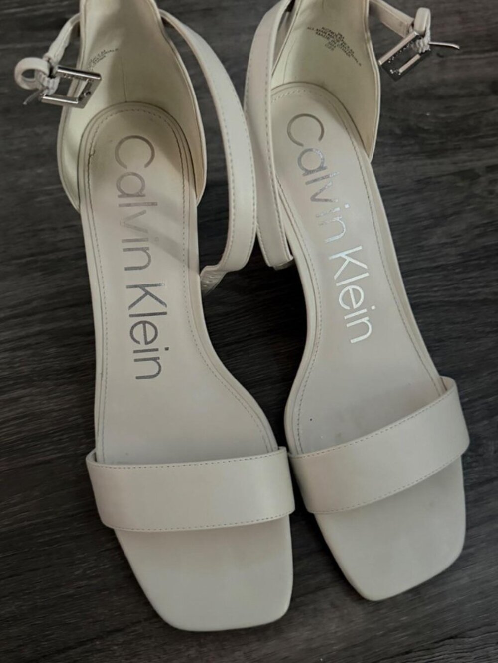 Calvin Klein Women's White Sandals
